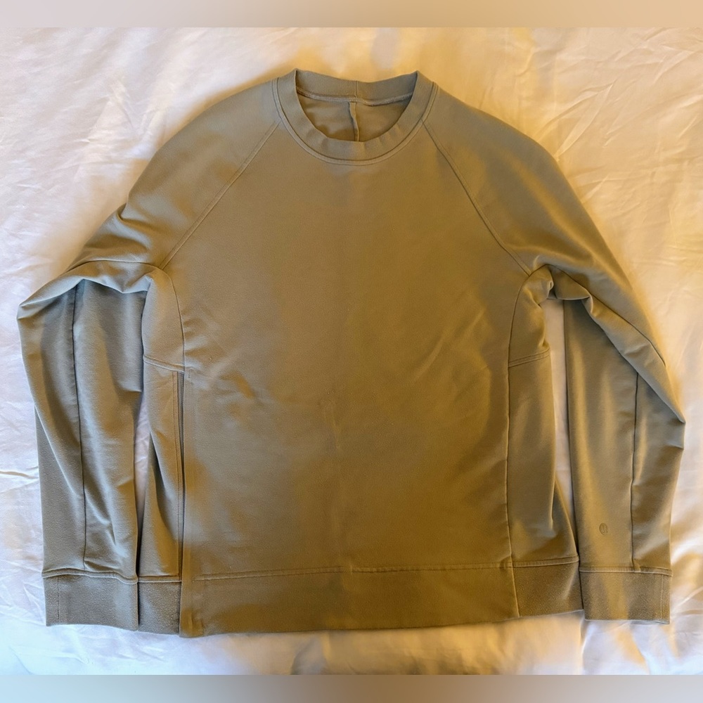 City Sweat Crew — Beige — Size: Medium